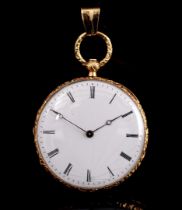 Pocket watch in gold case