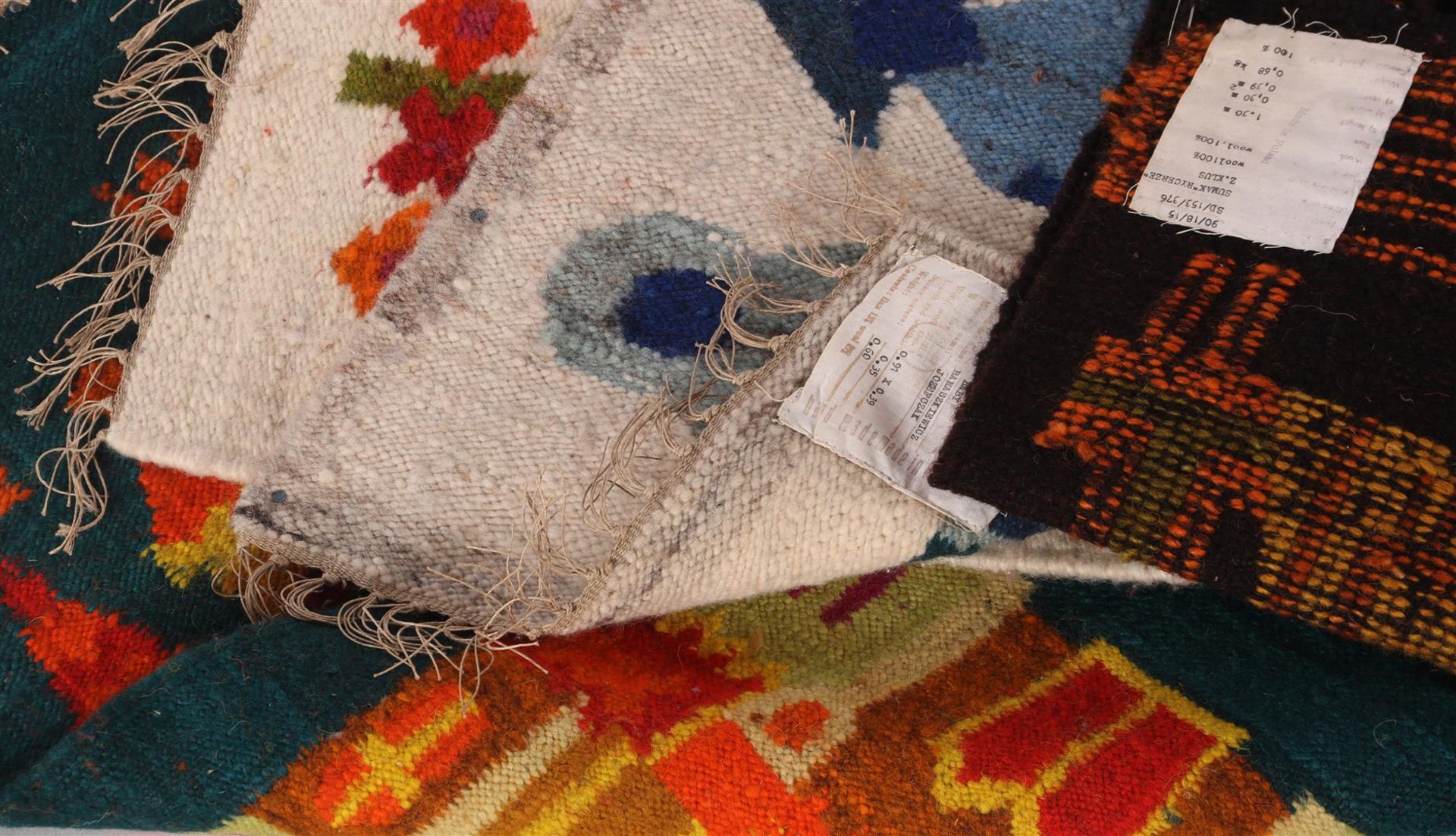 4 hand-knotted wool tapestries - Image 5 of 5