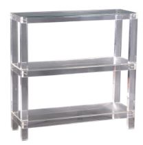 Plexiglass shelf cabinet