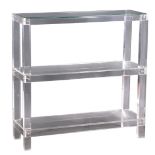 Plexiglass shelf cabinet