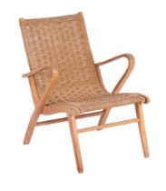 Beech armchair