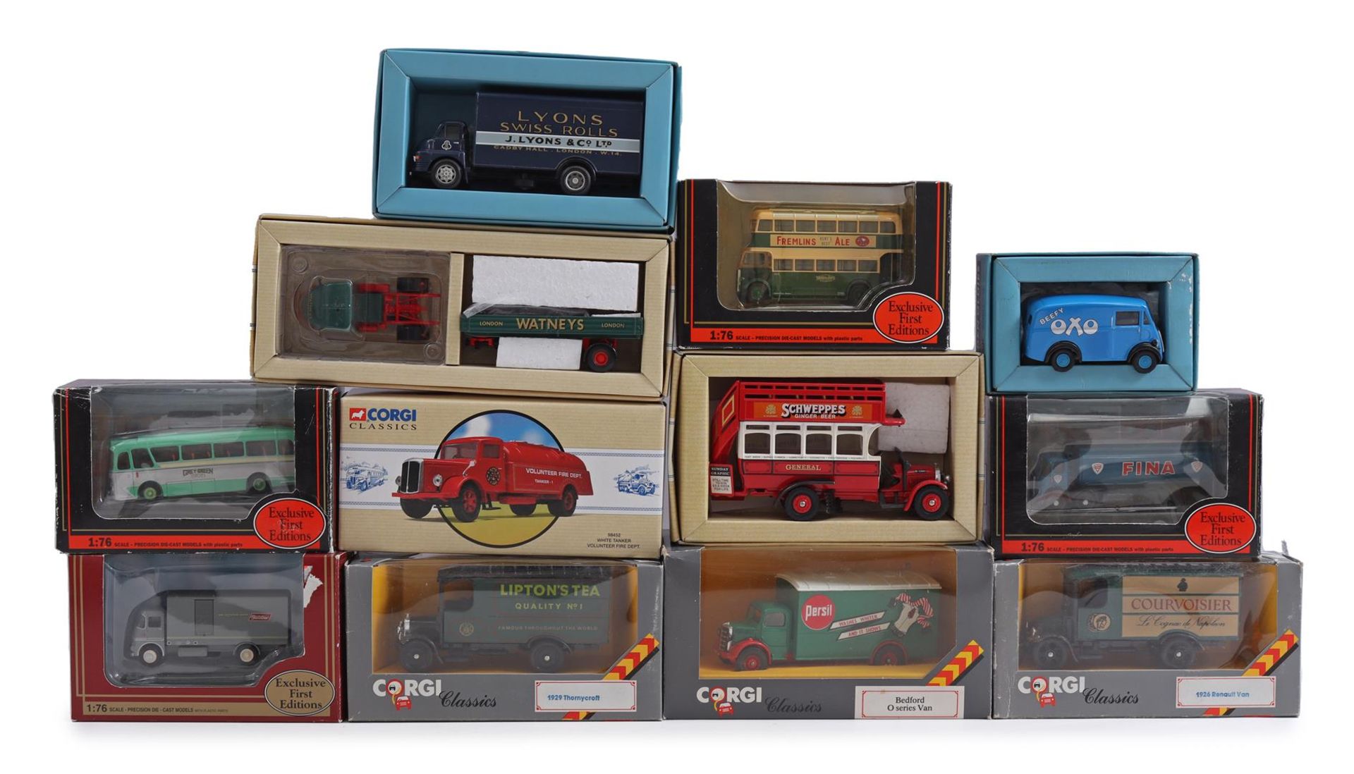 Lot scale model cars