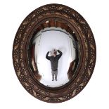 Oval convex mirror
