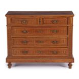 Oak 5-drawer chest of drawers