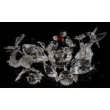 10 Swarovski animal figures