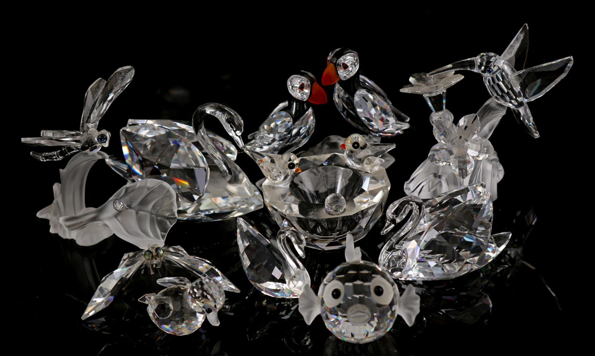 10 Swarovski animal figures