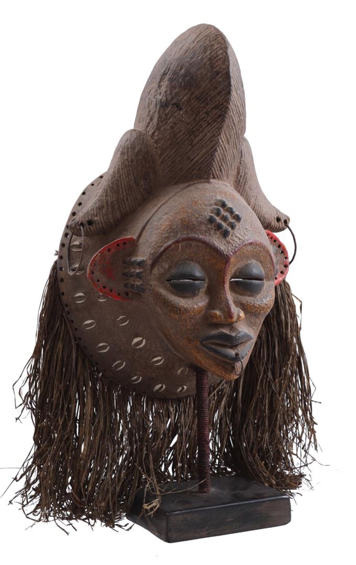 Ceremonial wooden mask, Punu