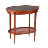 Oval tea table