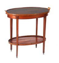 Oval tea table