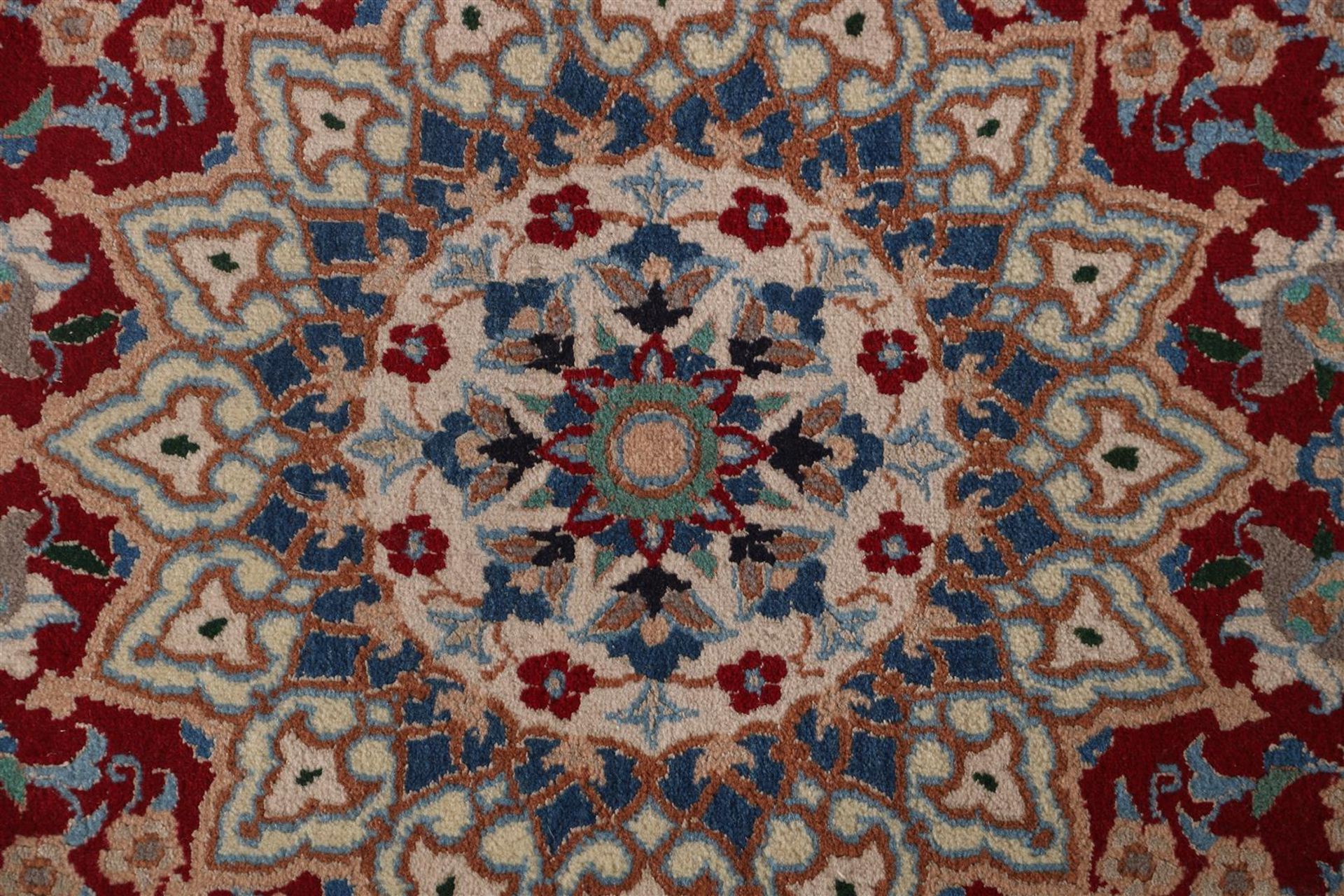 Hand-knotted oriental carpet, Nain - Image 2 of 4