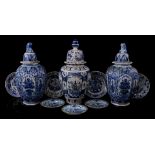 Delft blue earthenware