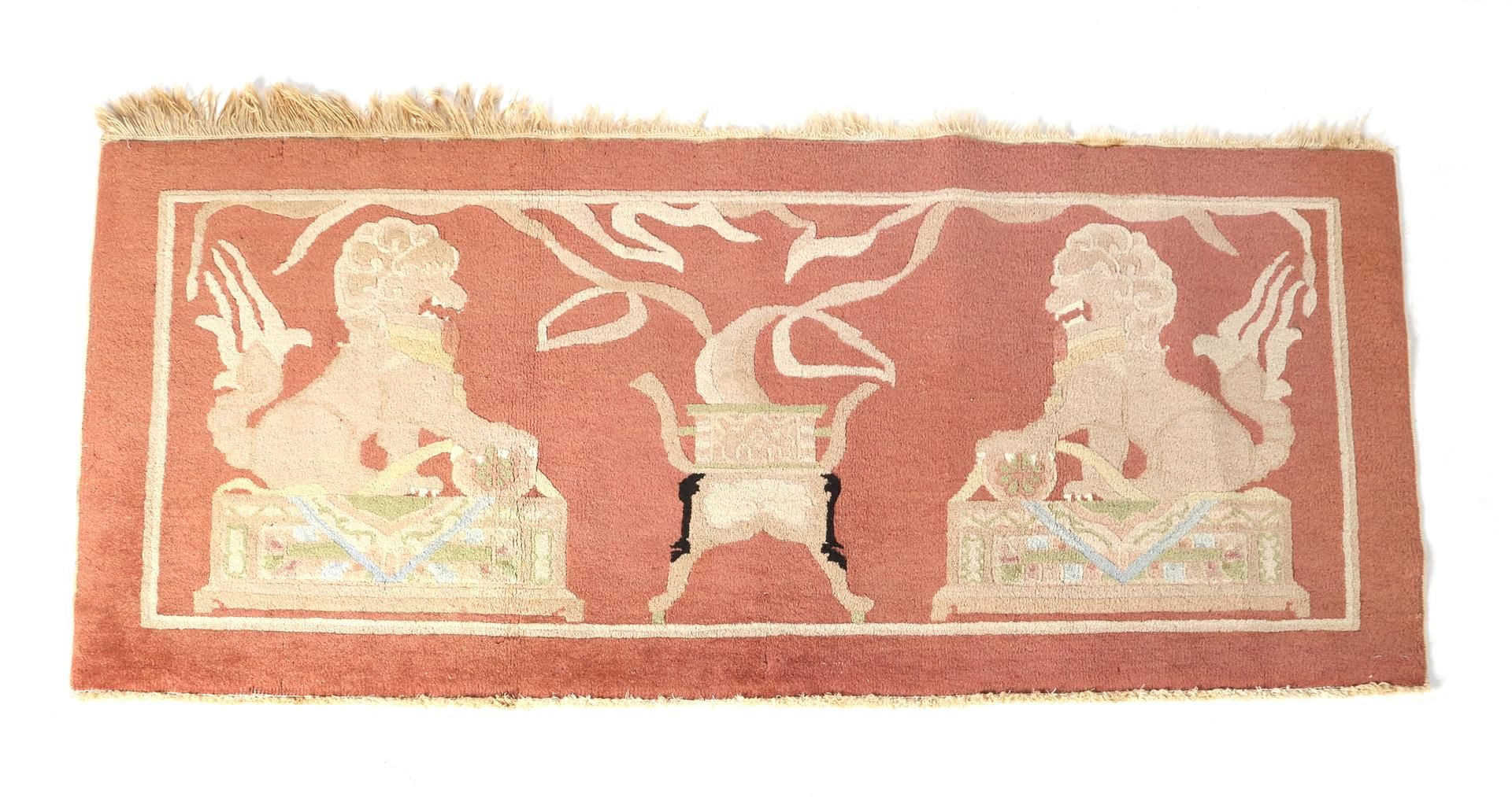 Hand-knotted wool carpet, China