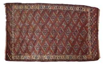 Hand-knotted oriental rug, Jamud, Turkmenistan