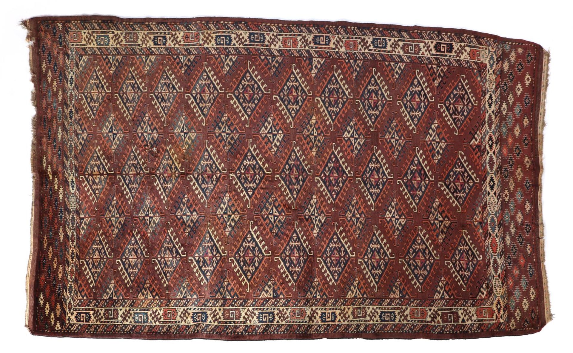 Hand-knotted oriental rug, Jamud, Turkmenistan