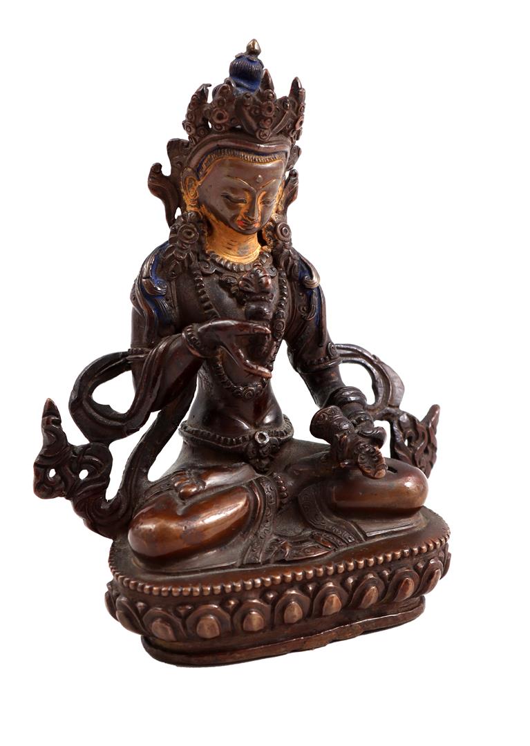 Bronze statue of Tara with vajra