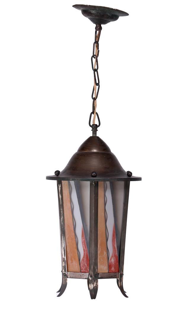 Copper hall lamp