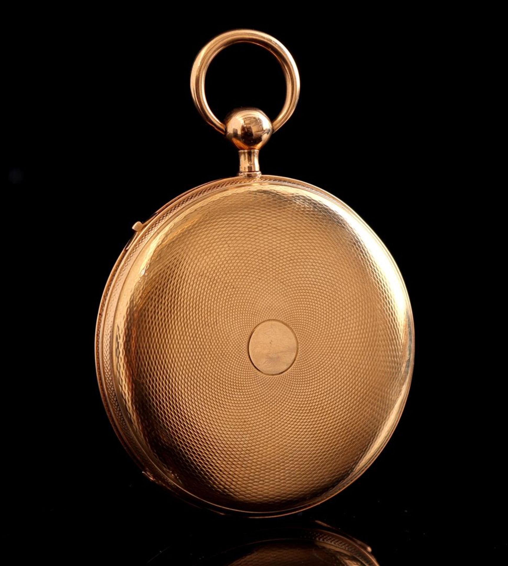 Pocket watch in gold case - Image 2 of 4