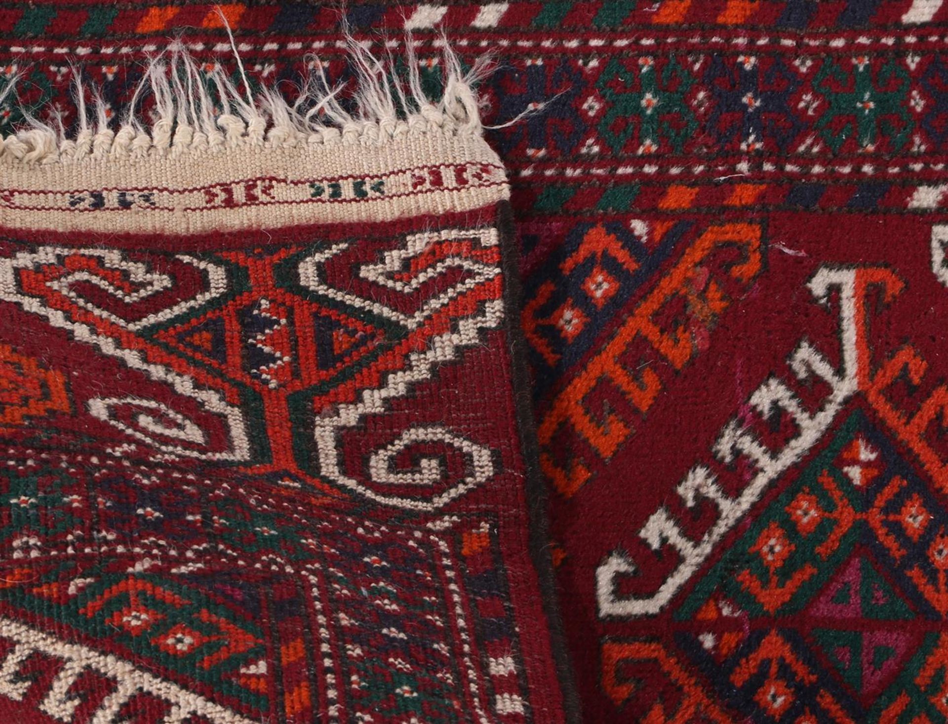 Hand-knotted oriental carpet, Turkmenistan - Image 4 of 4