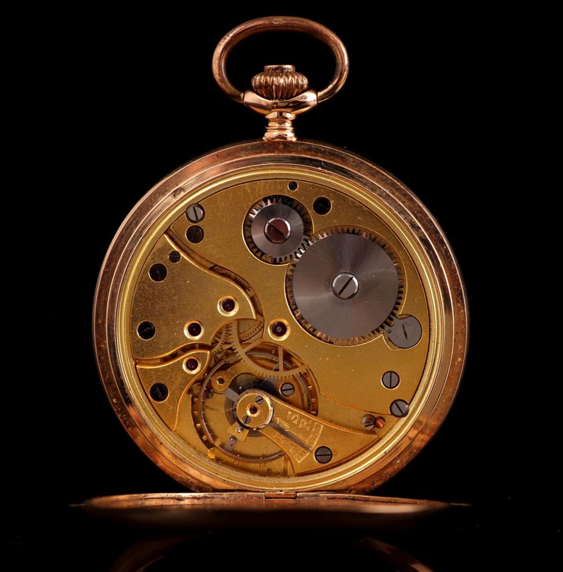 Pocket watch in gold case - Image 5 of 5