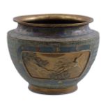 Copper cloisonné pot