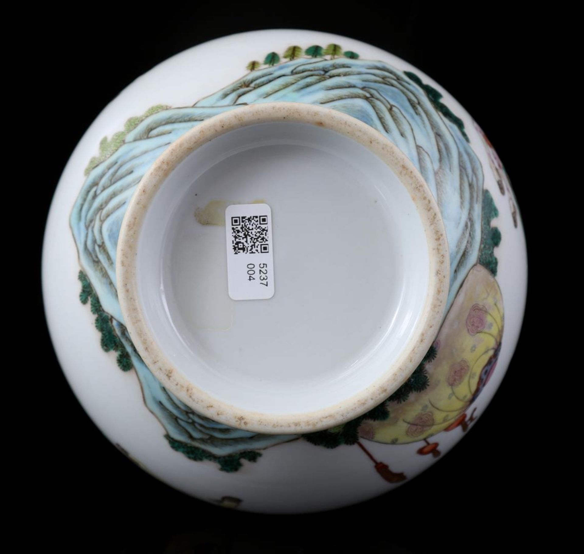 Porcelain garlic mouth vase, 20th - Image 3 of 3
