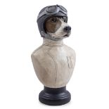 Plastic statue of a dog
