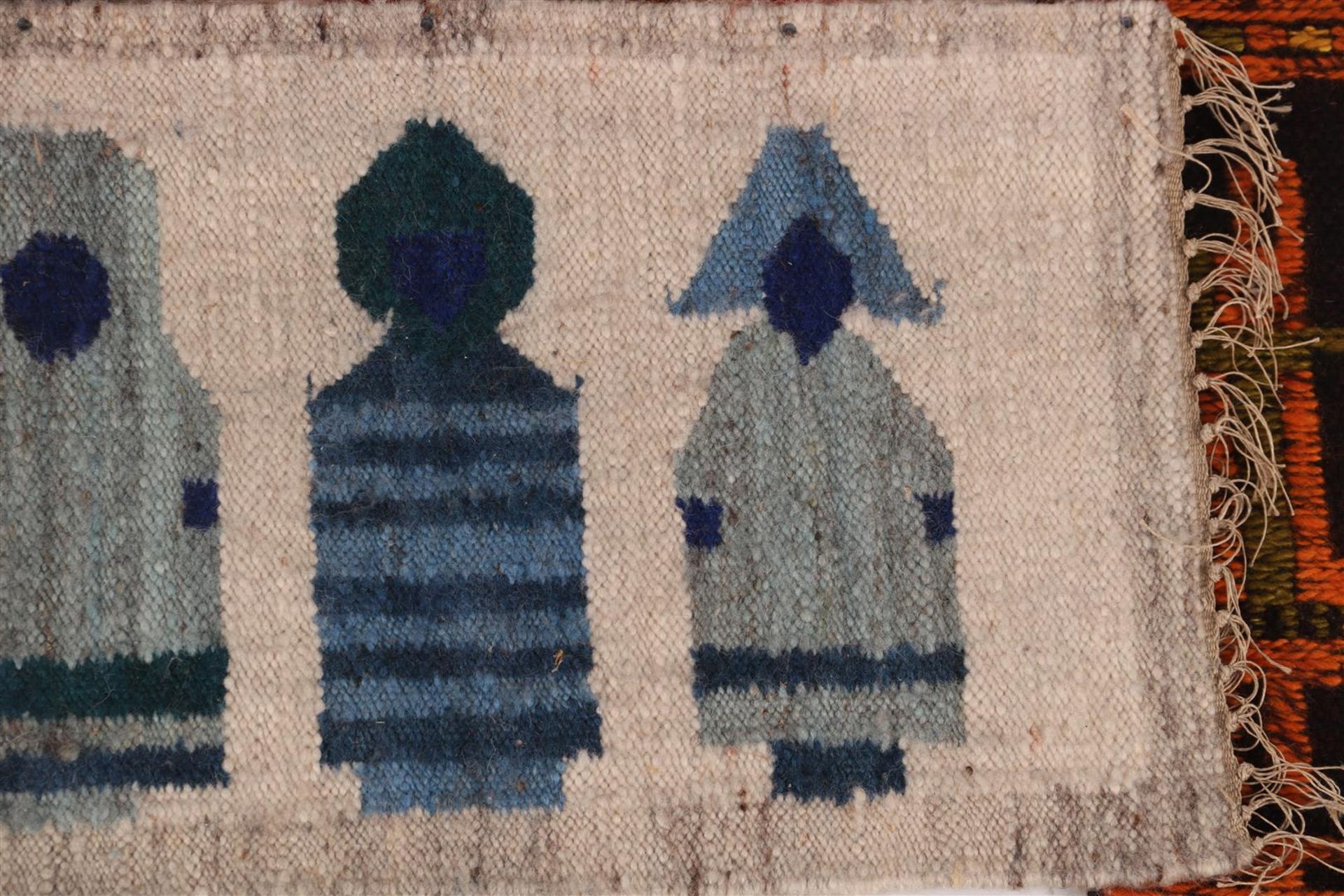 4 hand-knotted wool tapestries - Image 4 of 5