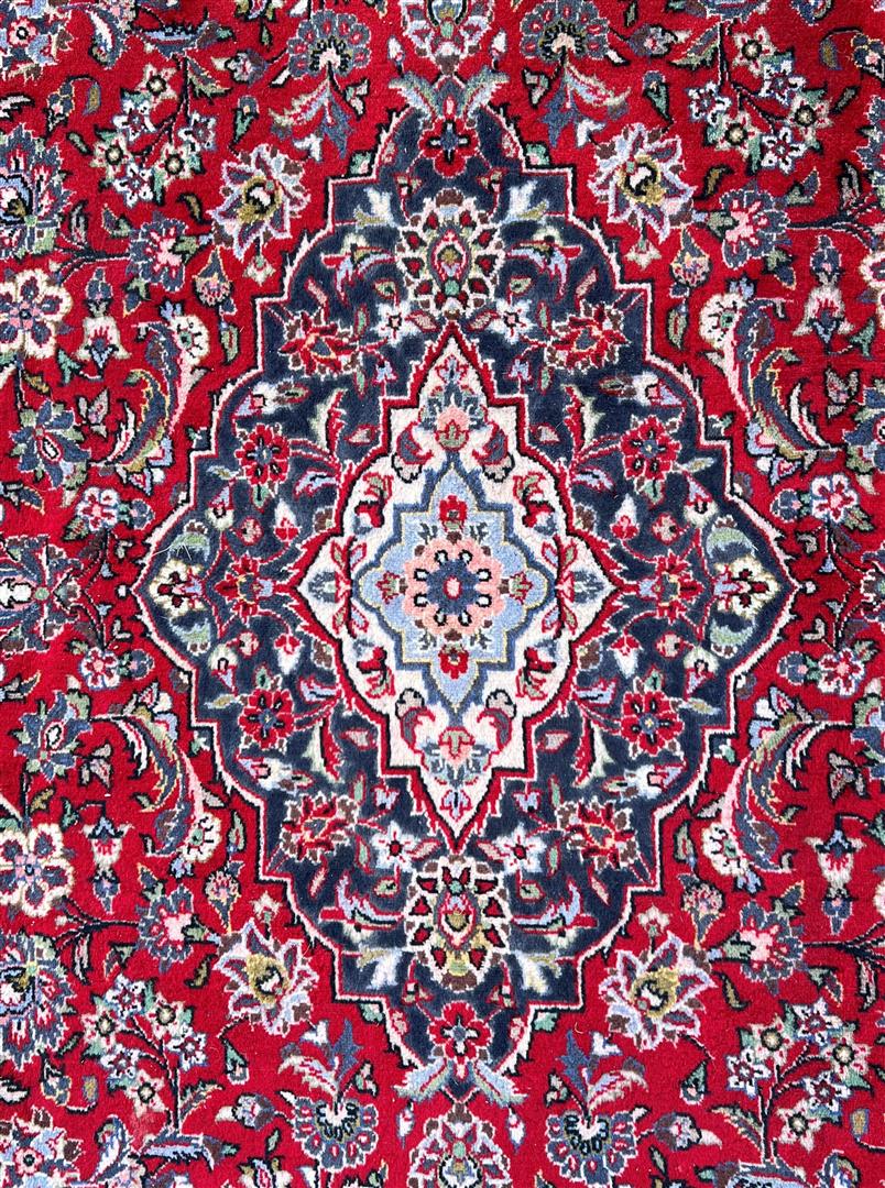 Hand-knotted wool carpet, Keshan - Image 2 of 4