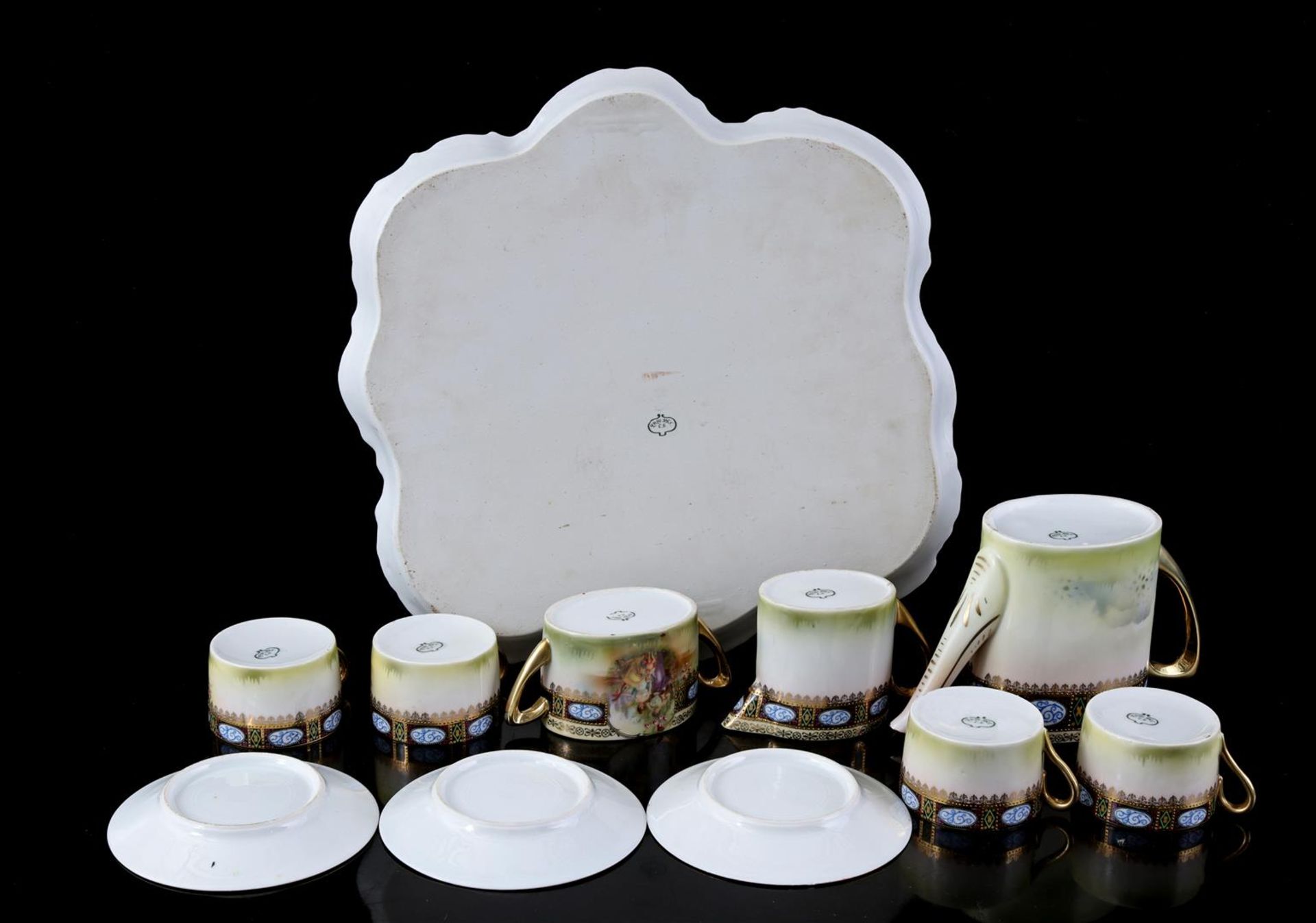 Porcelain tea set - Image 2 of 2