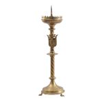 Copper pen candlestick