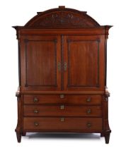 2-piece oak Drenthe cabinet