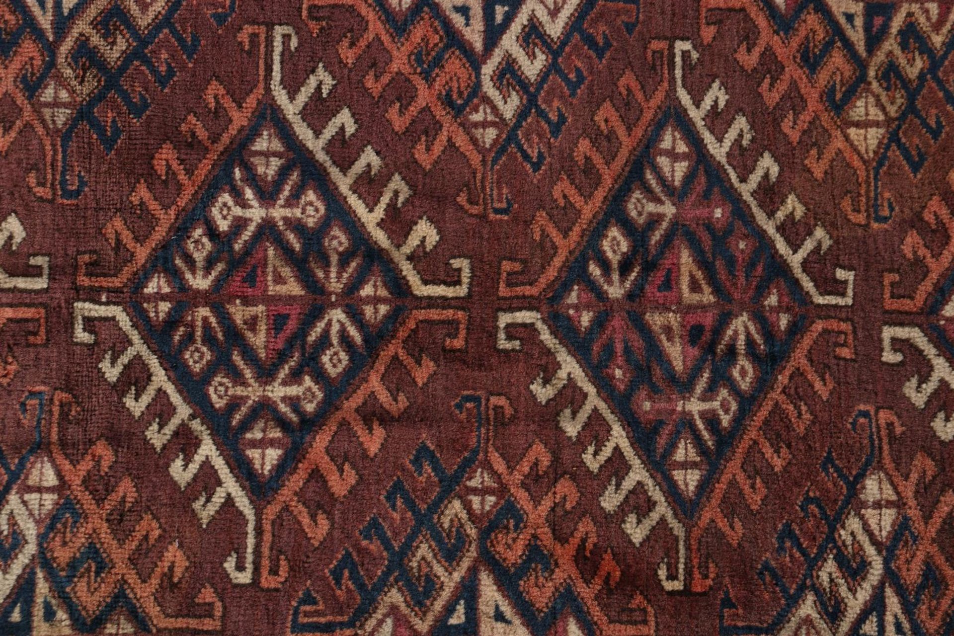 Hand-knotted oriental rug, Jamud, Turkmenistan - Image 2 of 5