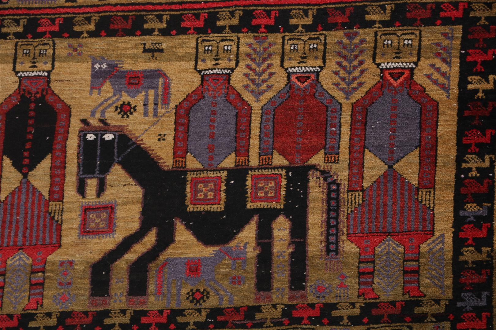 Hand-knotted oriental carpet, Belouch - Image 2 of 4