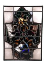 Polychrome stained glass window