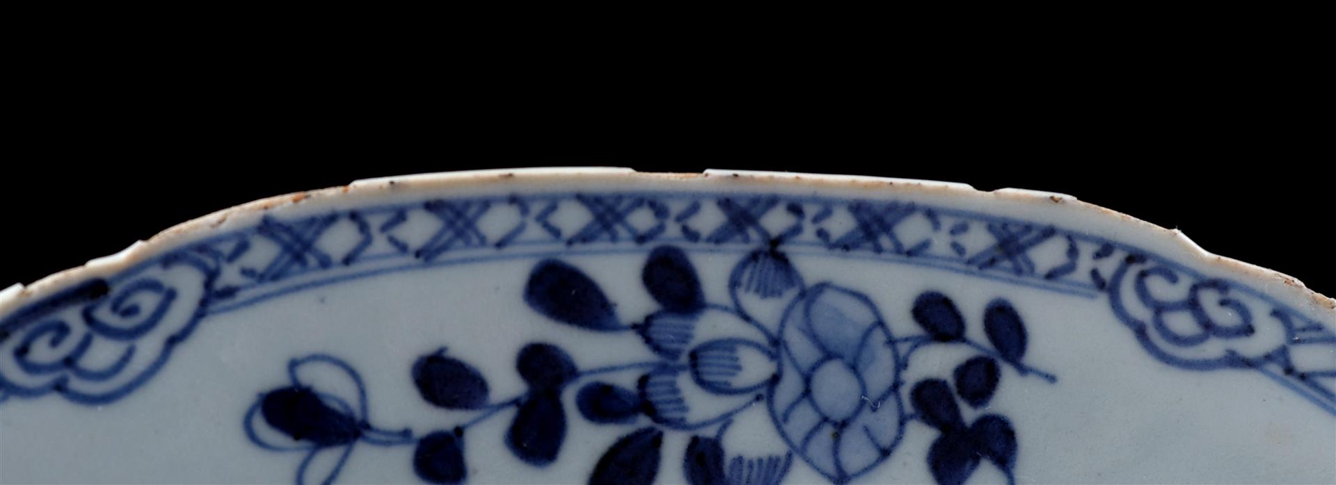 6 octagonal porcelain dishes, Qianlong - Image 2 of 4