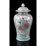 Porcelain Famille Rose vase, Japan 20th