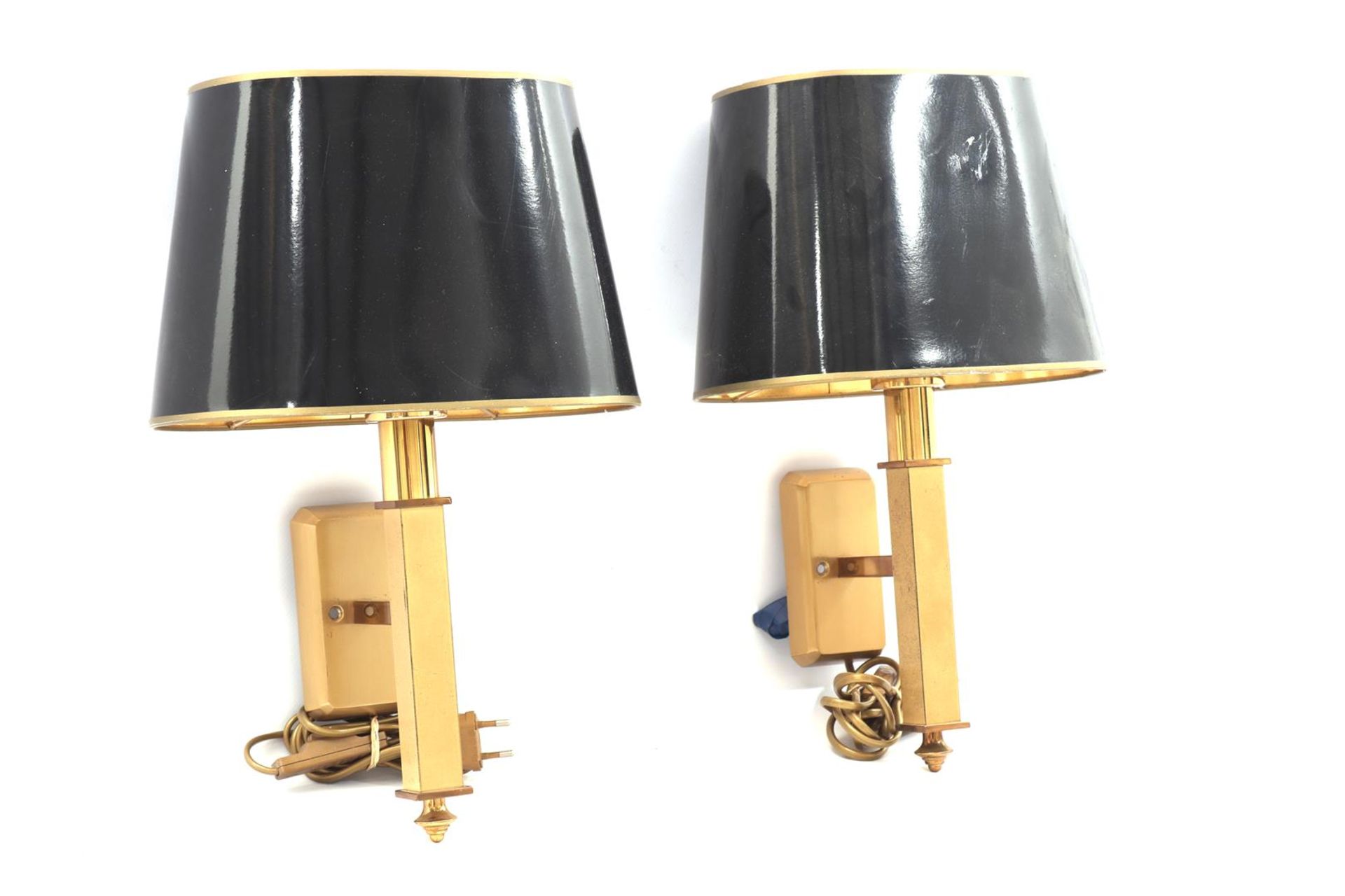 Brass wall lamps