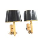 Brass wall lamps