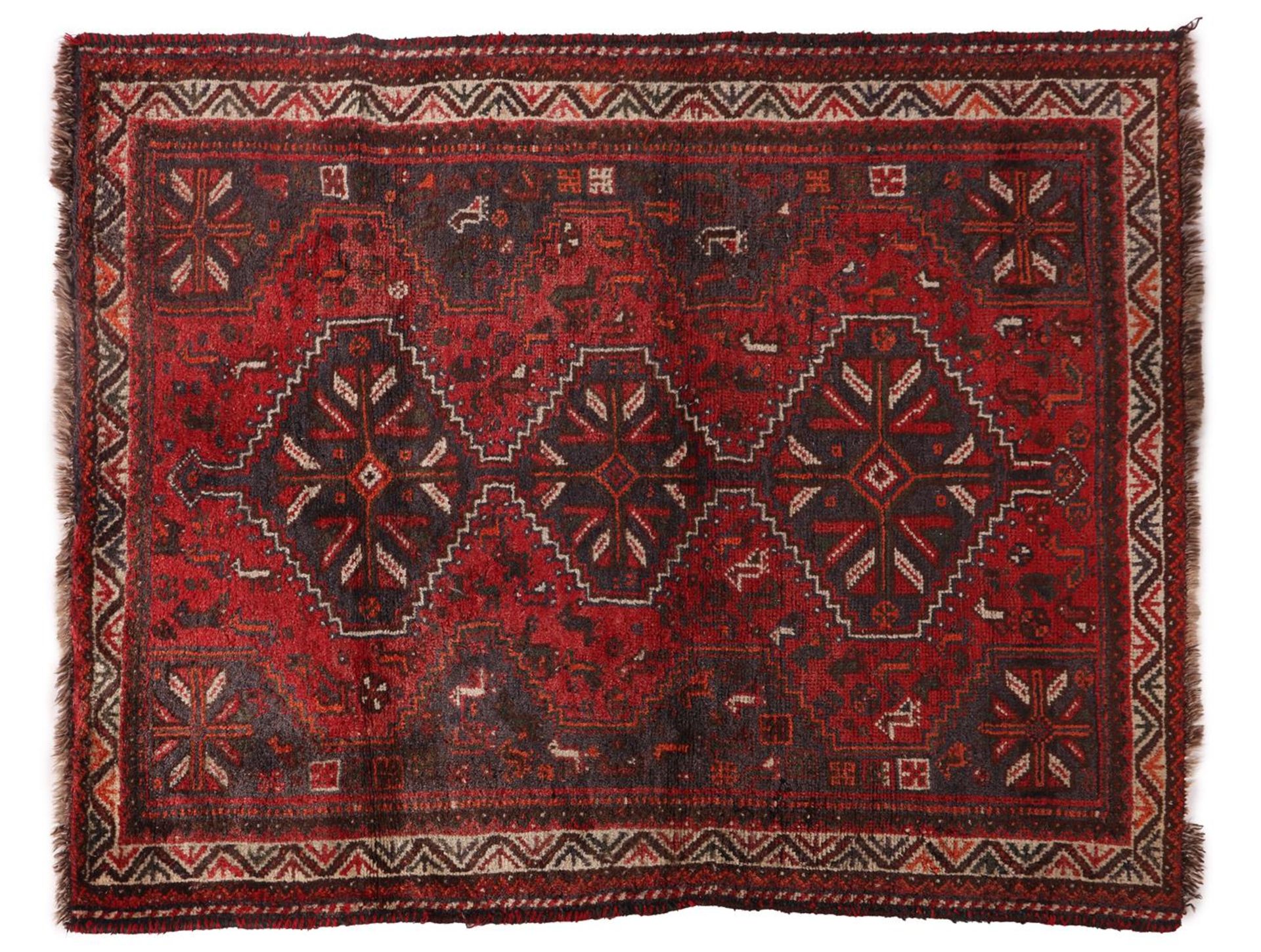 Hand-knotted oriental carpet, Shiraz