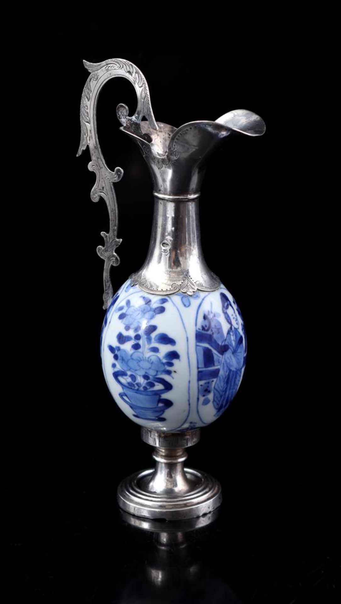 Porcelain vase with silver, Kangxi