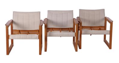 Spruce wood armchairs