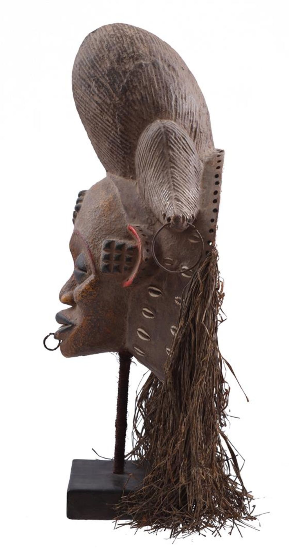 Ceremonial wooden mask, Punu - Image 2 of 3