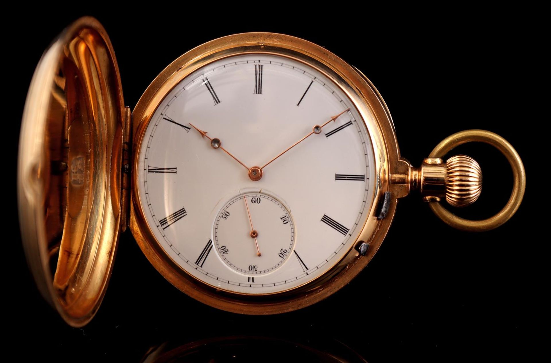 Pocket watch in gold case