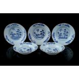 5 porcelain dishes , Qianlong