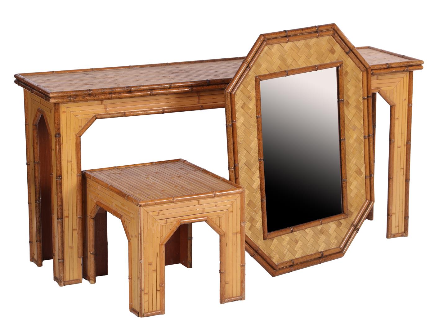 Side tables and mirror