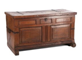 Antique oak blanket chest