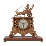 Brass classic mantel clock