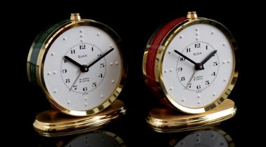 2 Elka Swiss travel alarm clocks (Braille)