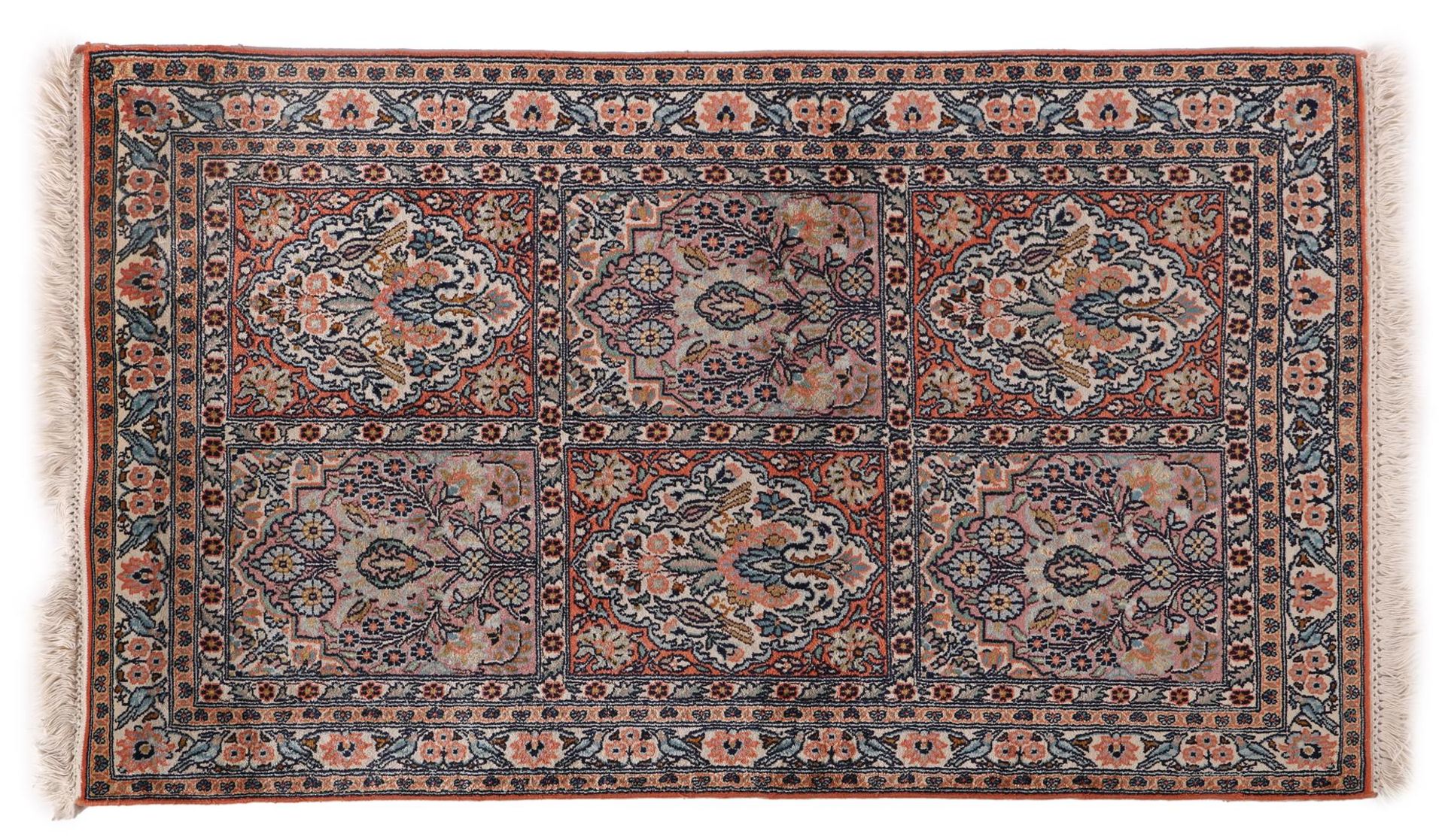 Hand-knotted oriental carpet, Kashmir India