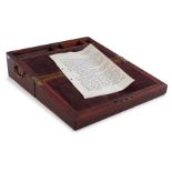 Walnut writing box